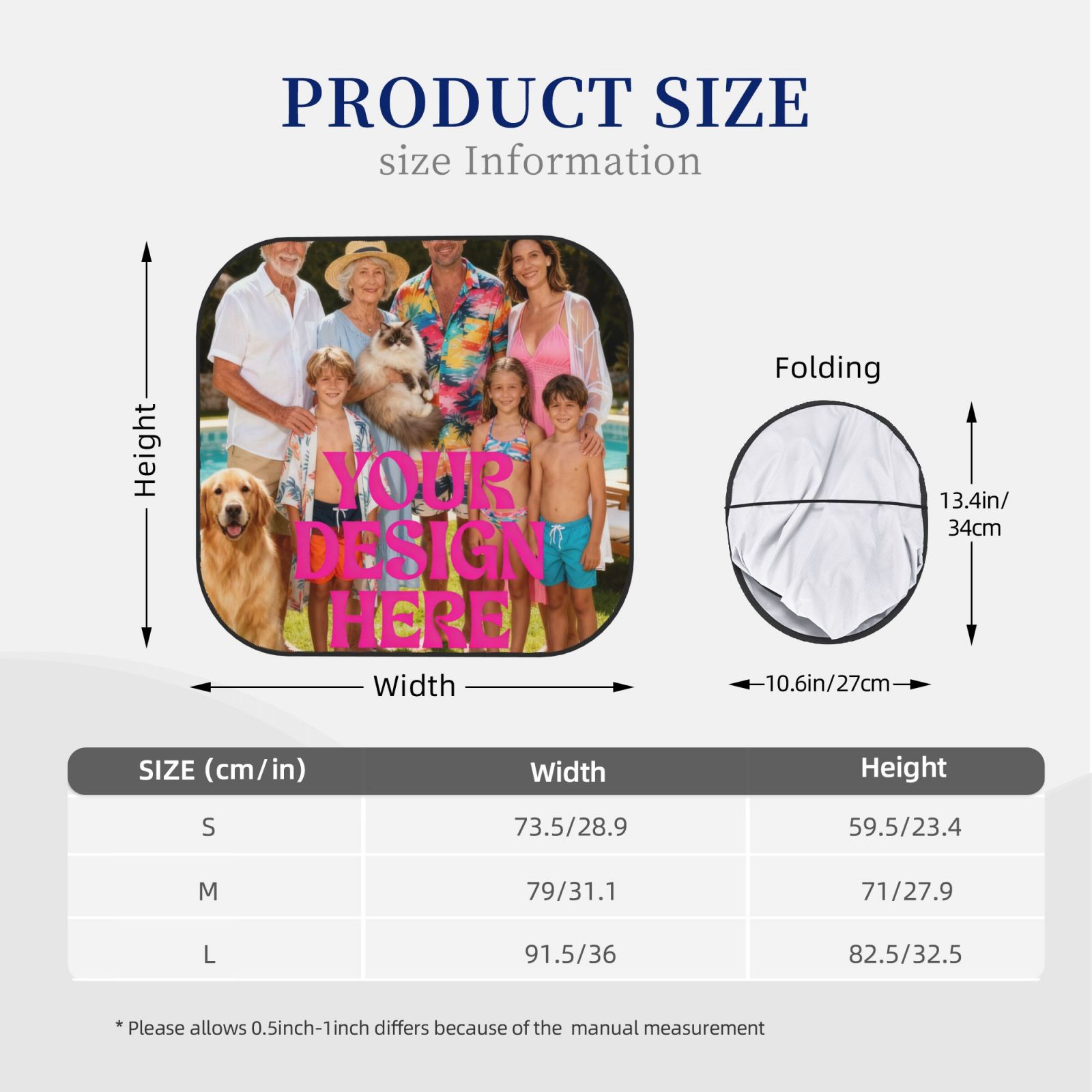 Custom Car Sunshade Set print on demand