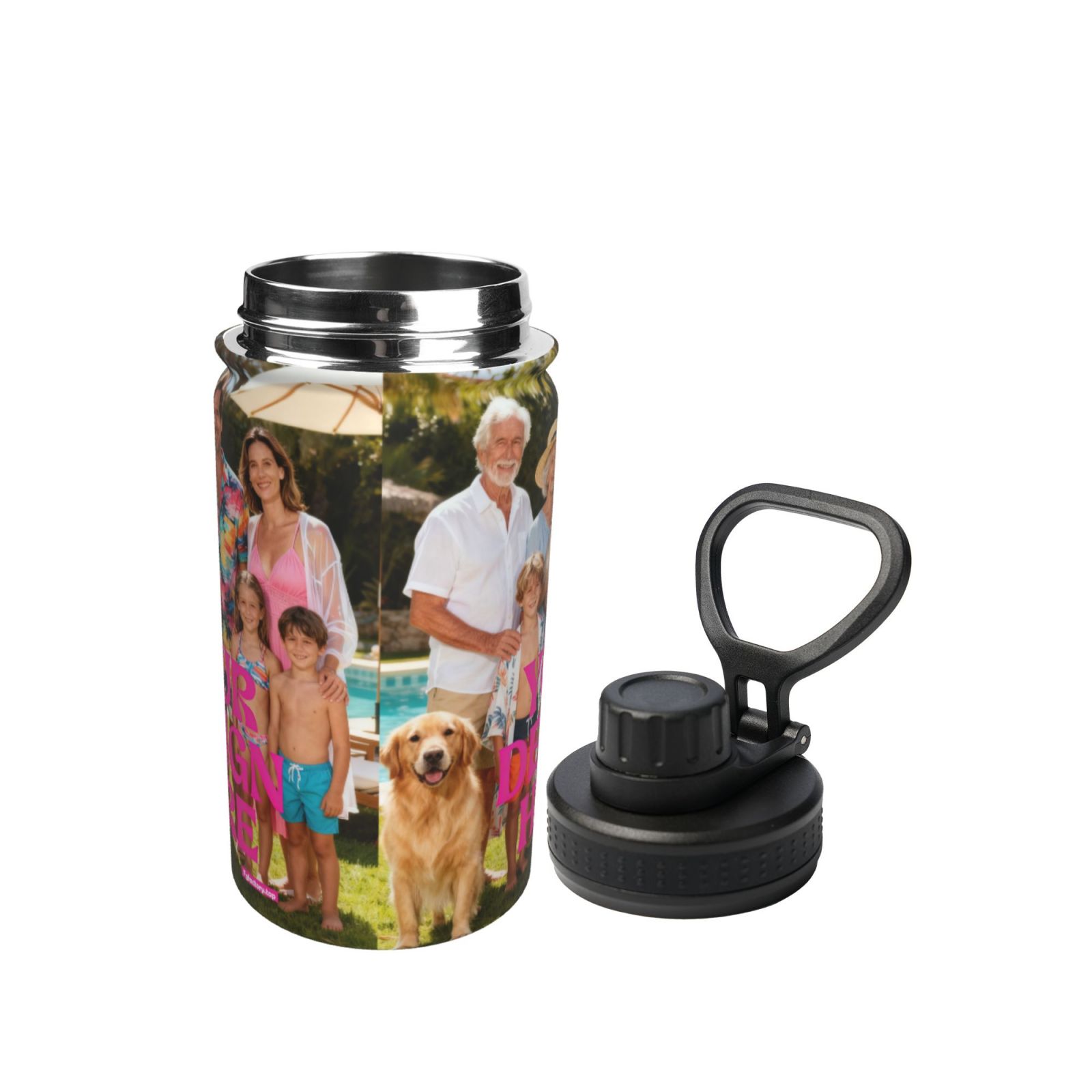 Custom Photo Water Bottle