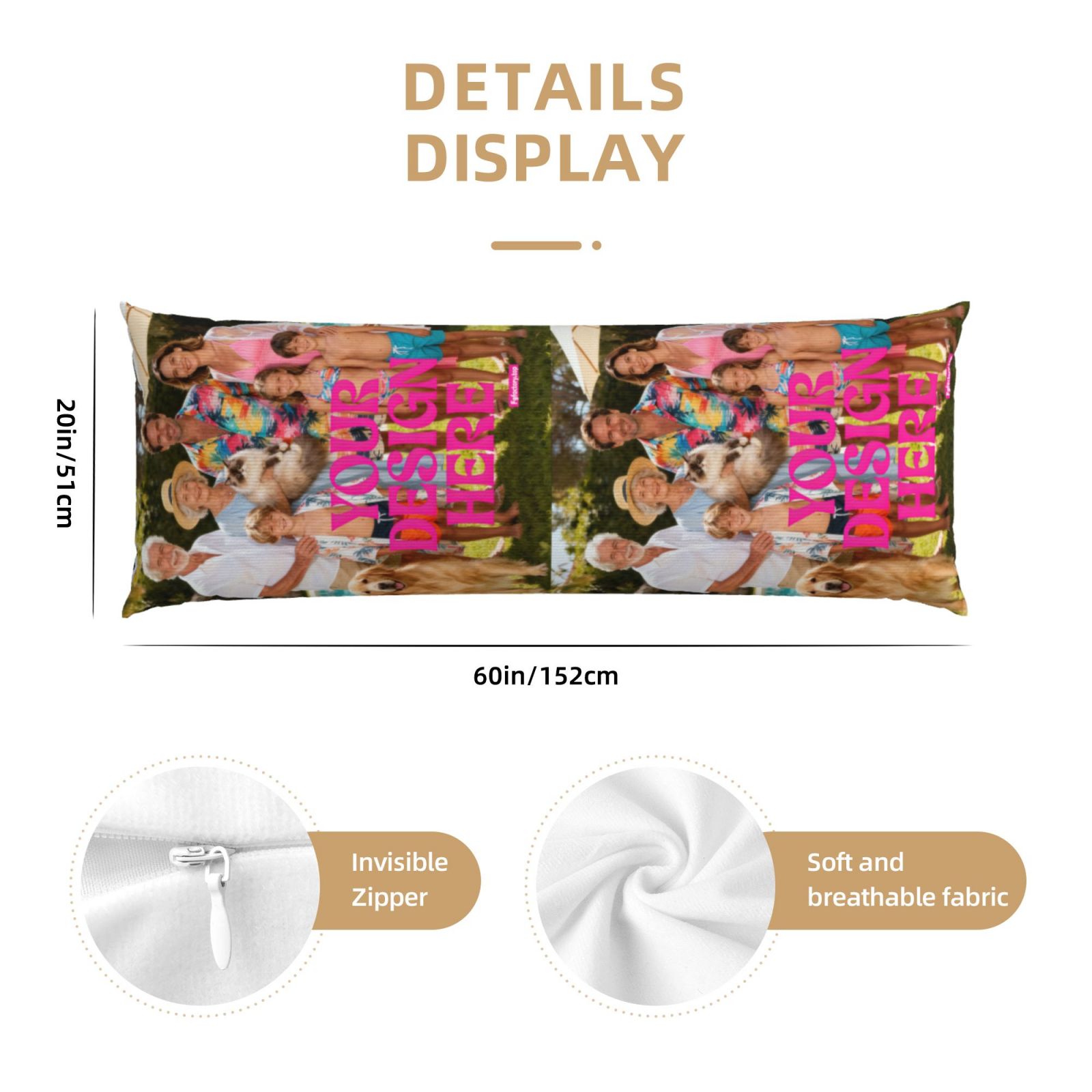 Custom Body Pillow cover