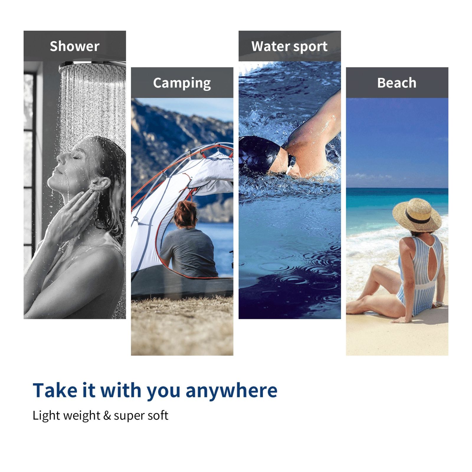 Christmas-Themed Beach Towel