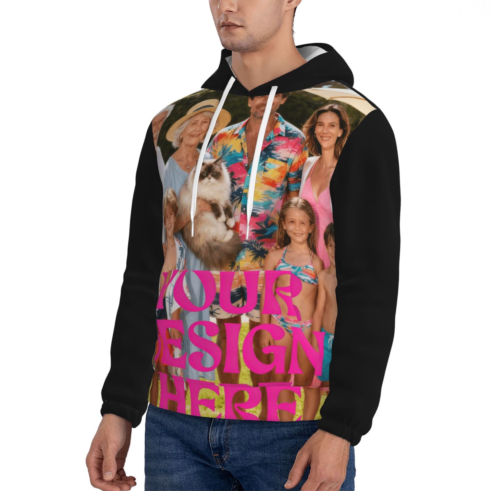 Custom Photo Print Hoodie