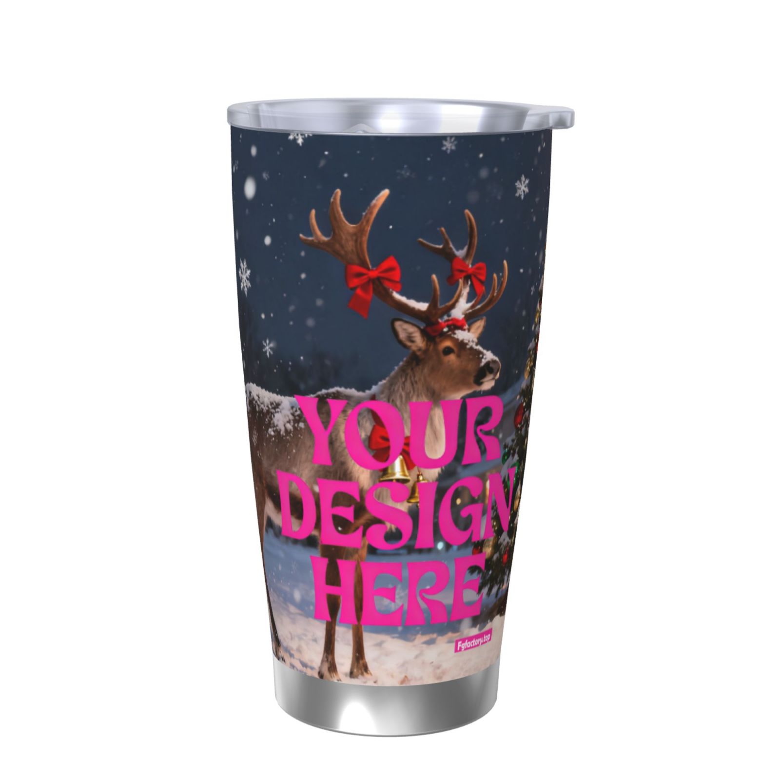 Custom Reindeer Tumbler
