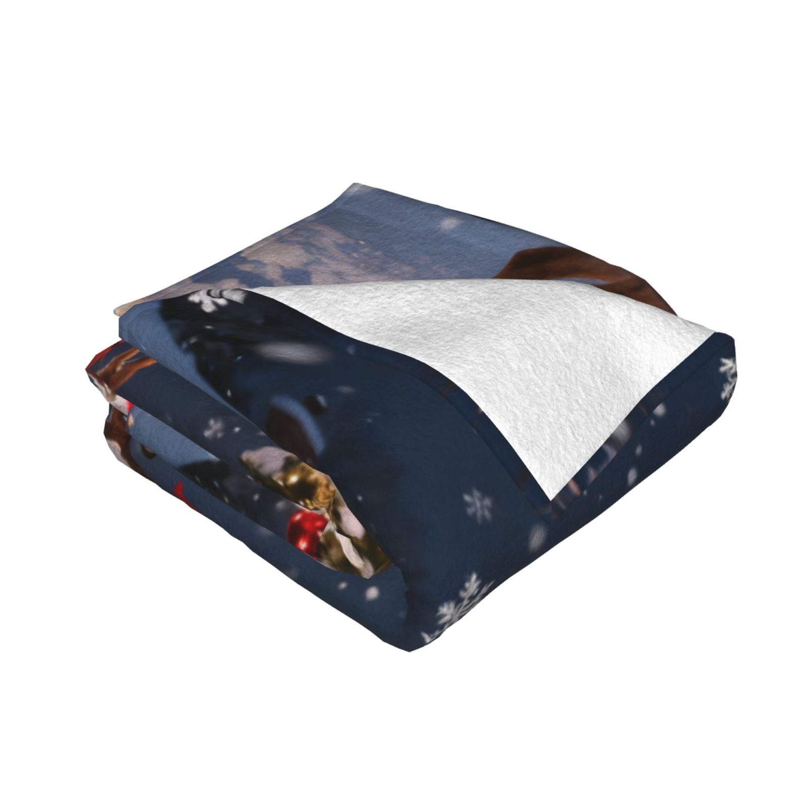 Christmas Reindeer Throw Blanket