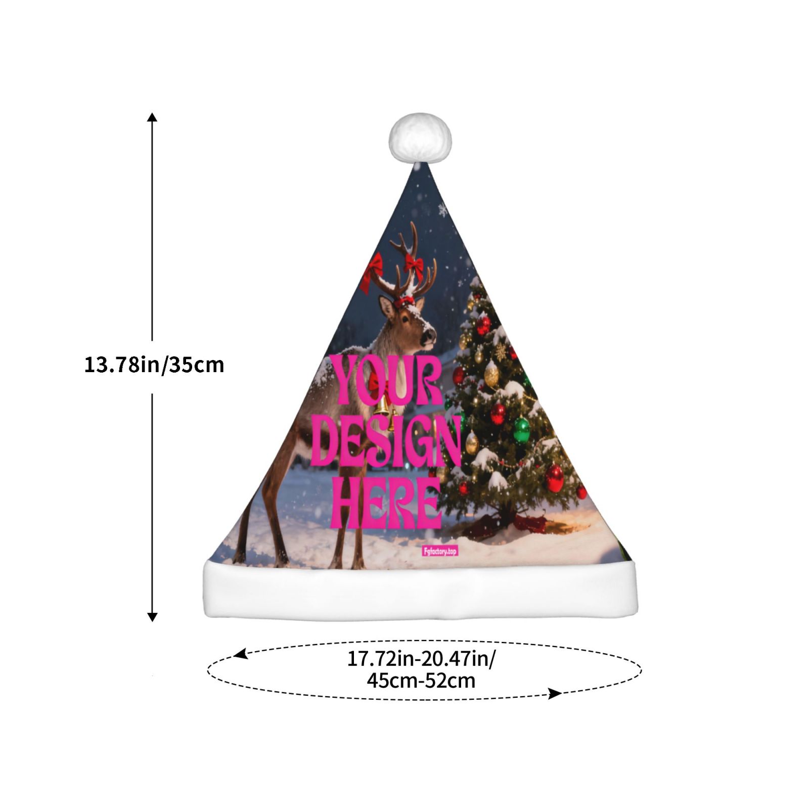 Custom Christmas Santa Hat