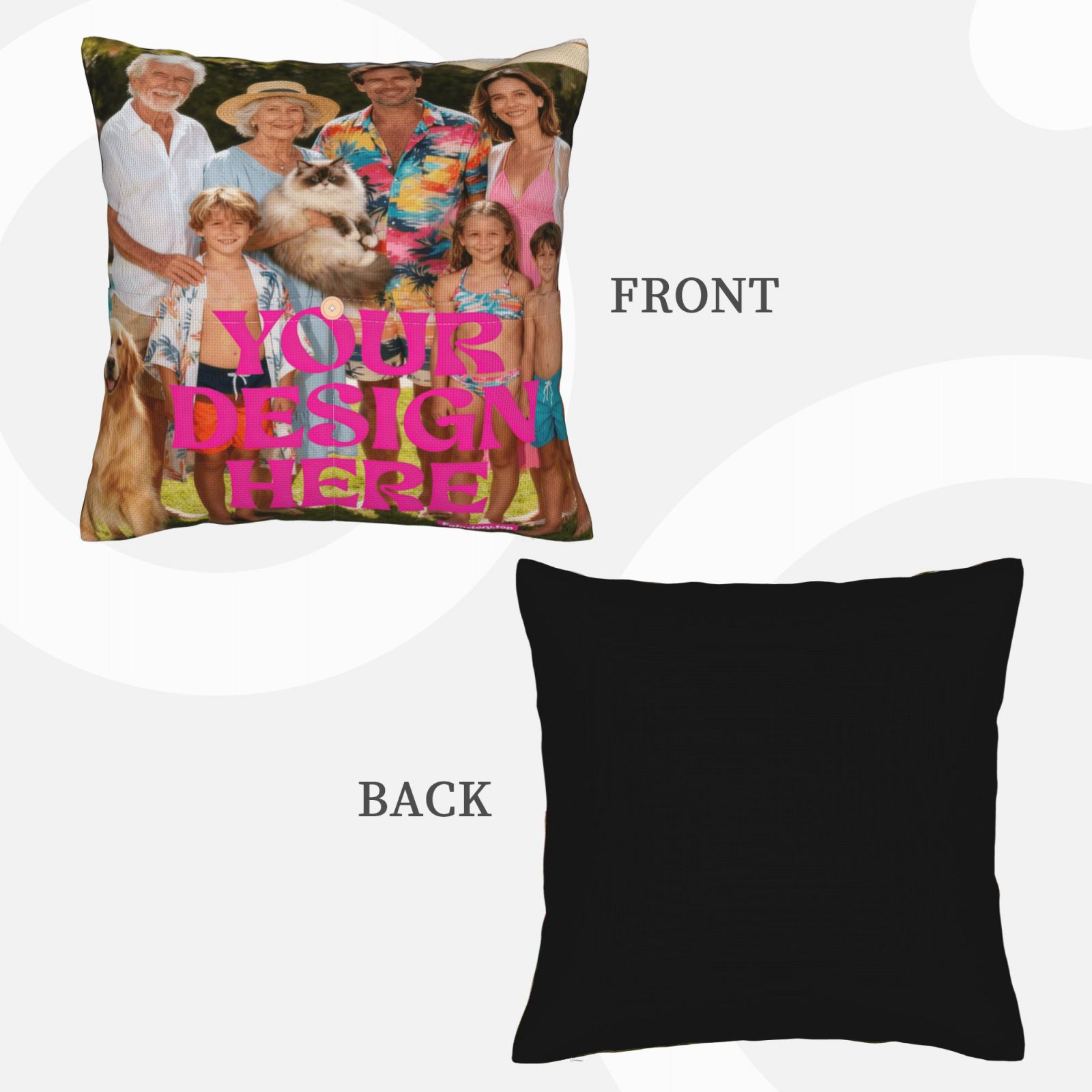 Custom Photo Pillow cover  2pcs