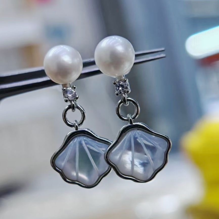 Pearl and Shell Earrings