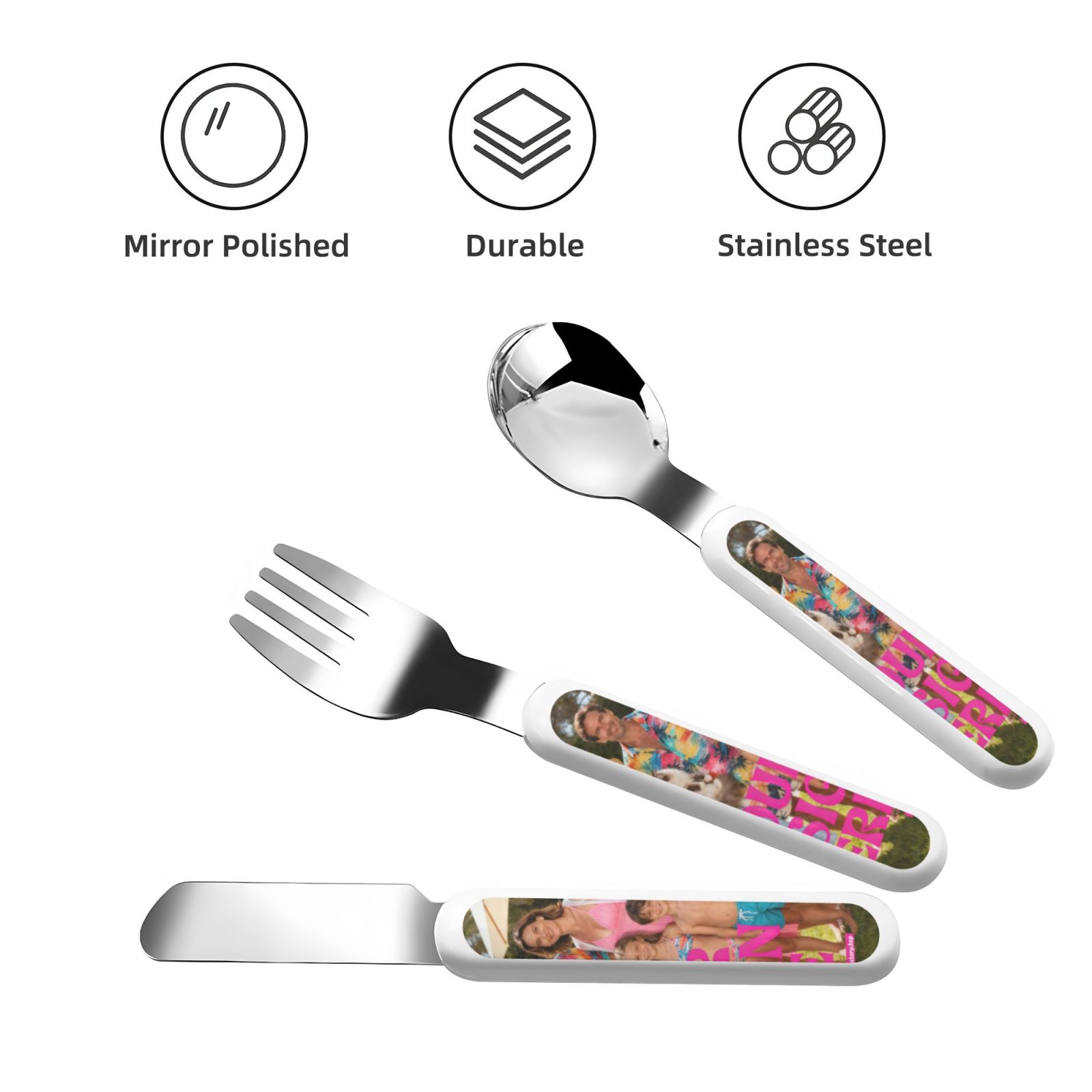 Personalized Cutlery Set with Photo Case