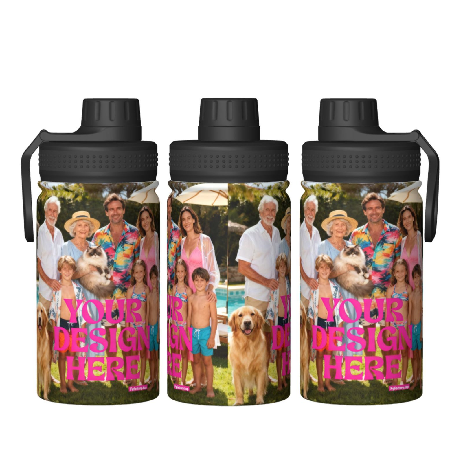 Custom Photo Water Bottle