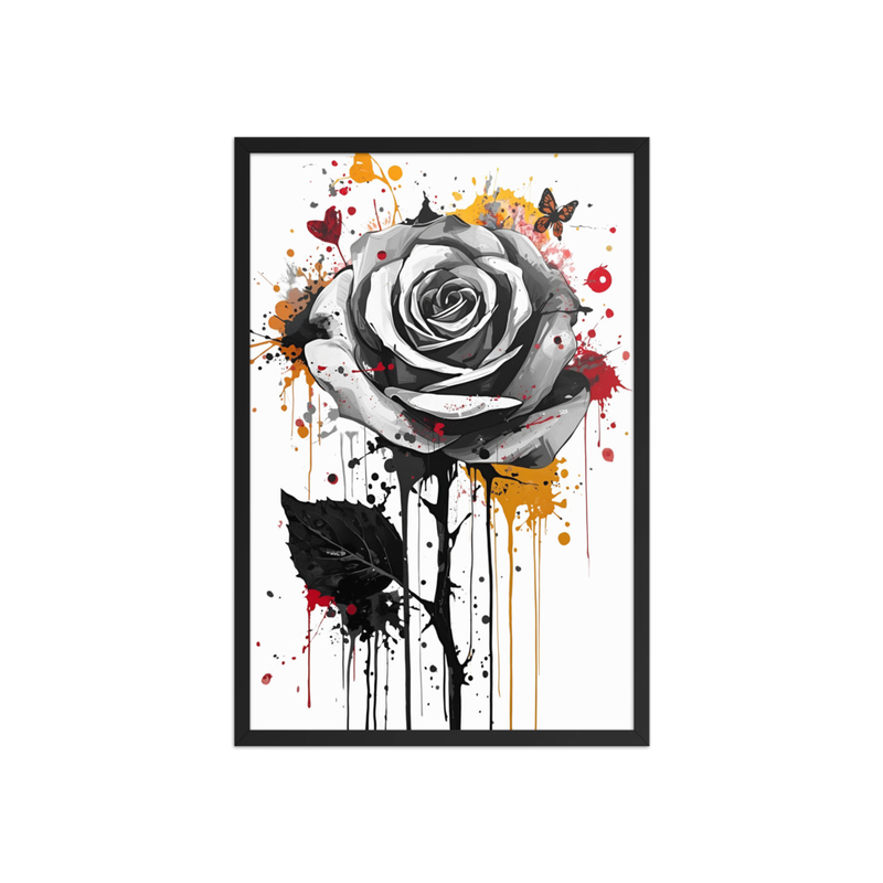 Sacred Rose Painting Framed poster