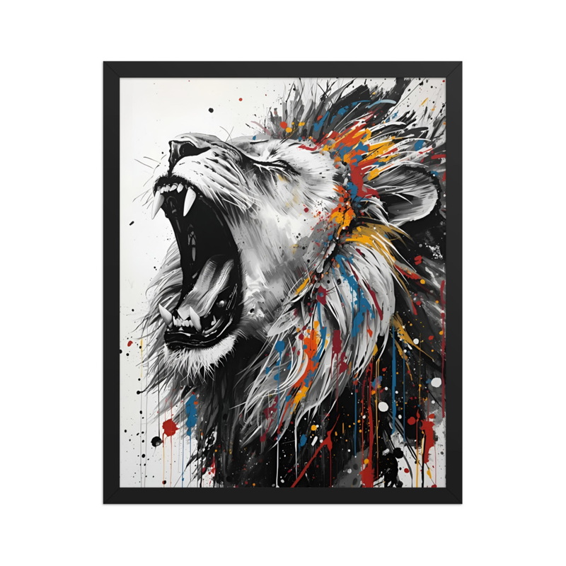Sacred Lion of Judah Painting Framed poster