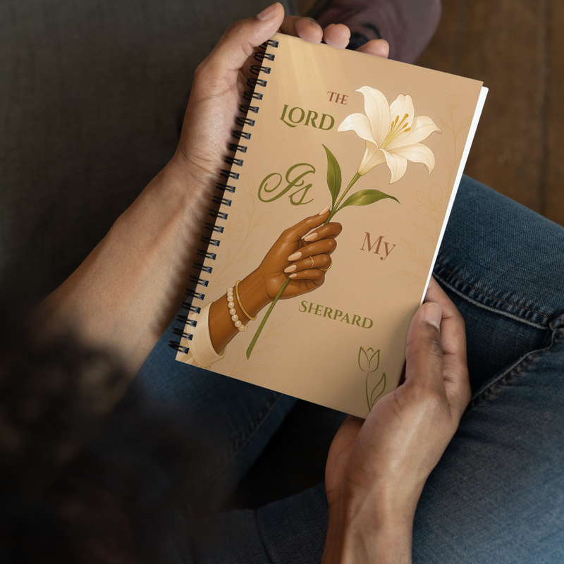 Spiral notebook: The Lord Is My Sherpard