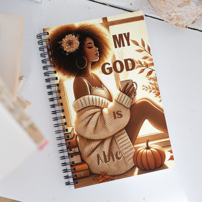 Spiral notebook: My God Is Able