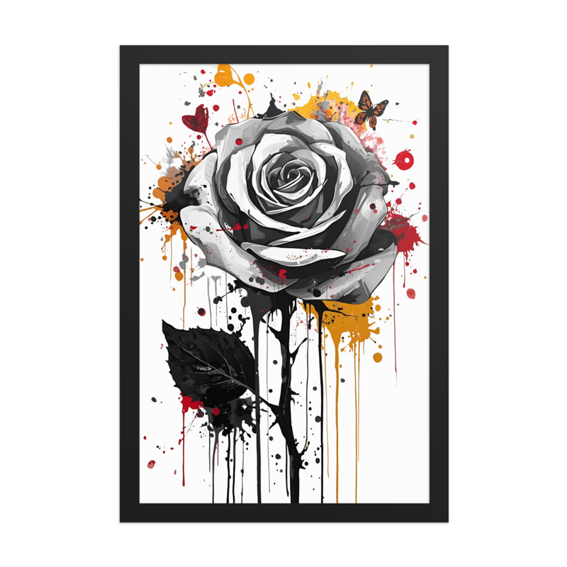 Sacred Rose Painting Framed poster