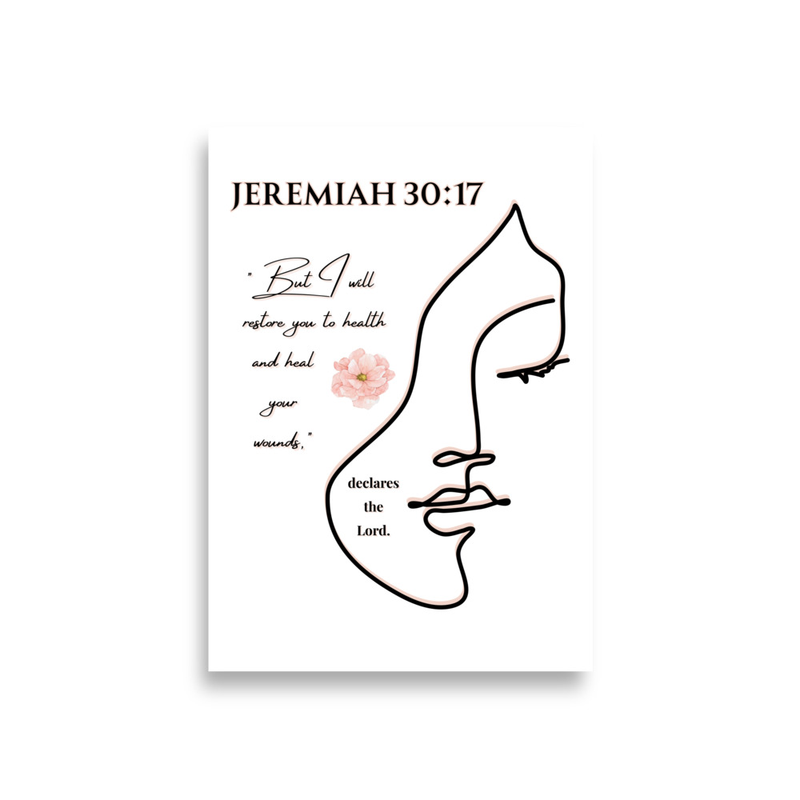 Sacred Light - Jeremiah 30:17 Poster