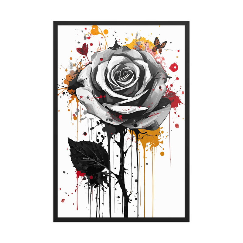 Sacred Rose Painting Framed poster
