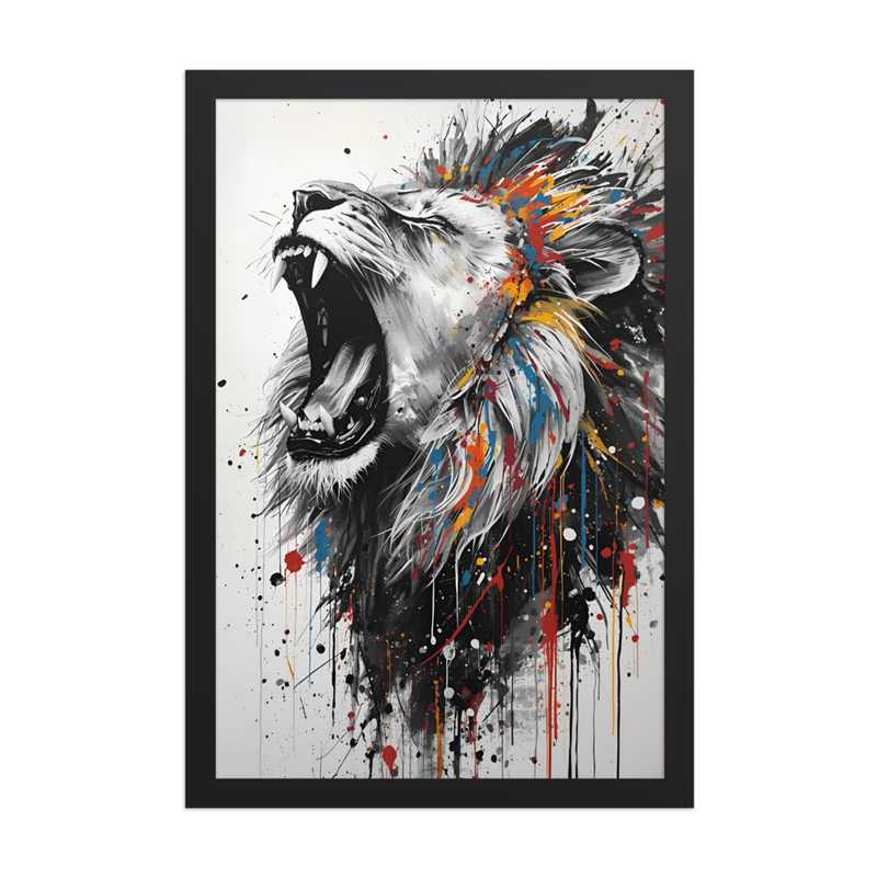 Sacred Lion of Judah Painting Framed poster