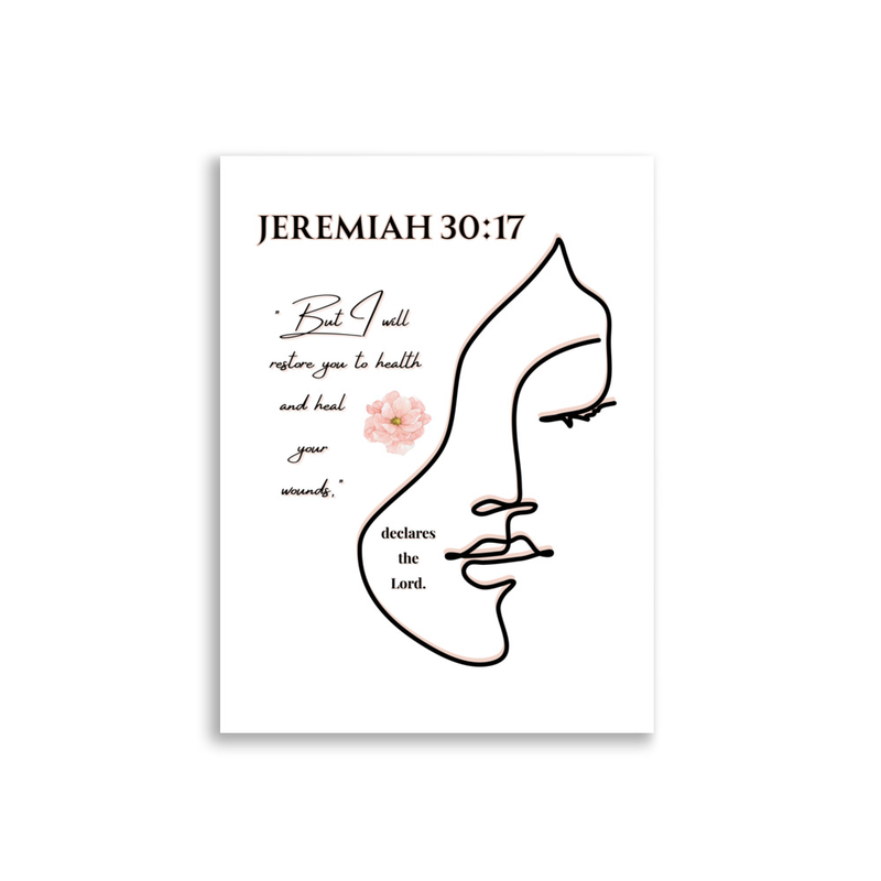Sacred Light - Jeremiah 30:17 Poster
