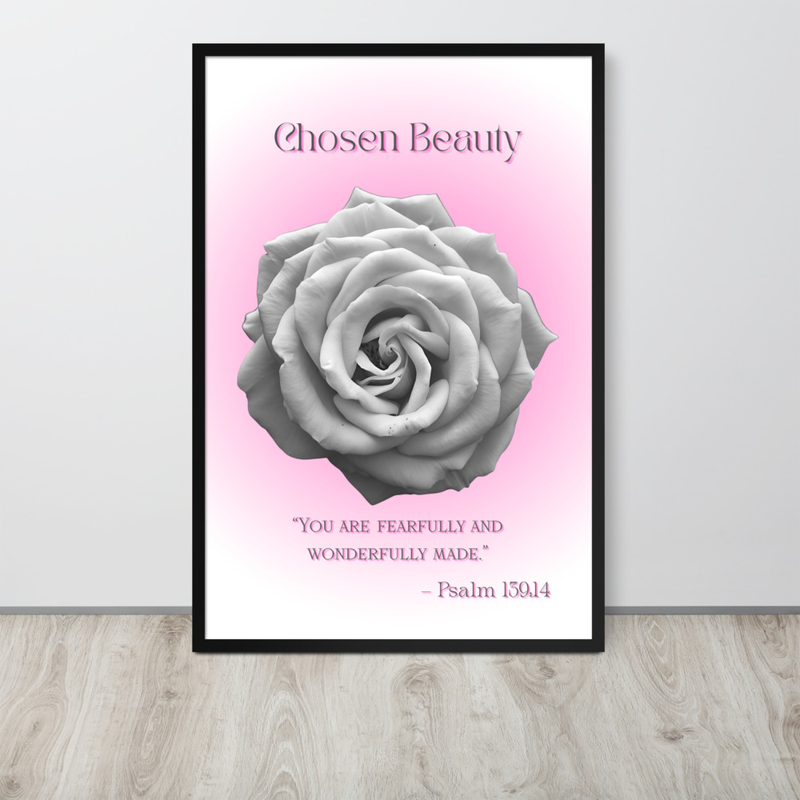 Chosen Beauty Framed poster