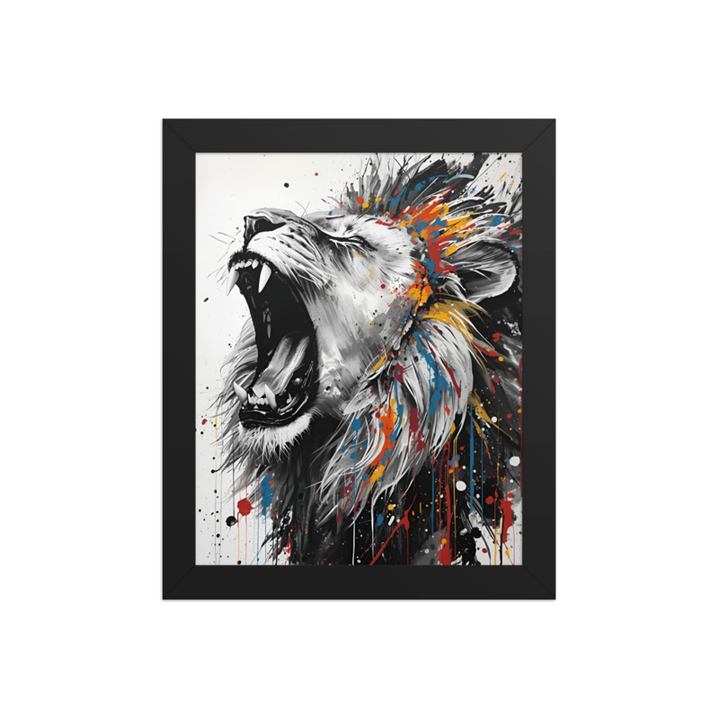 Sacred Lion of Judah Painting Framed poster