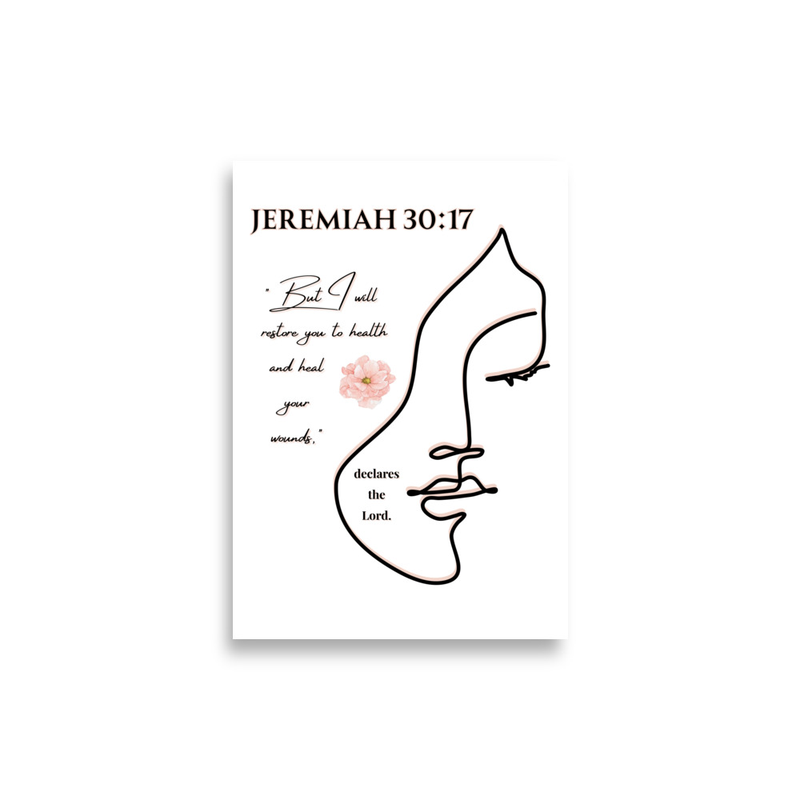 Sacred Light - Jeremiah 30:17 Poster