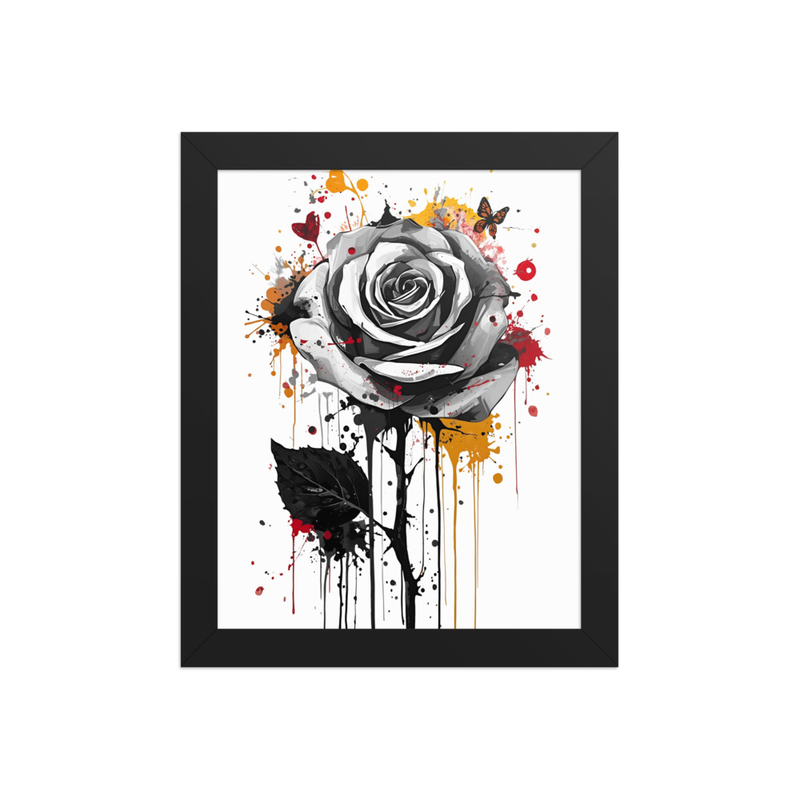 Sacred Rose Painting Framed poster