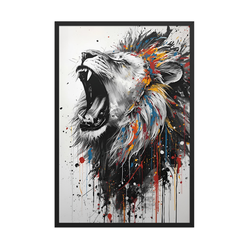 Sacred Lion of Judah Painting Framed poster
