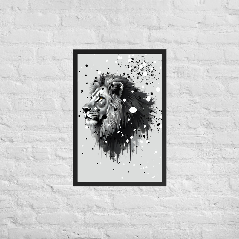Sacred Lion Framed poster