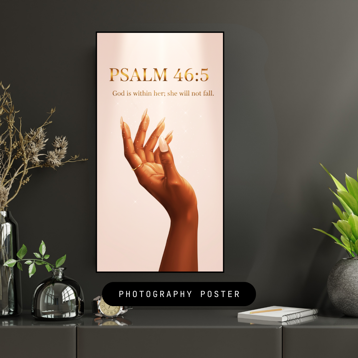 Psalm Scripture Wall Art | Christian Home Decor Wall Art | Bible Verse