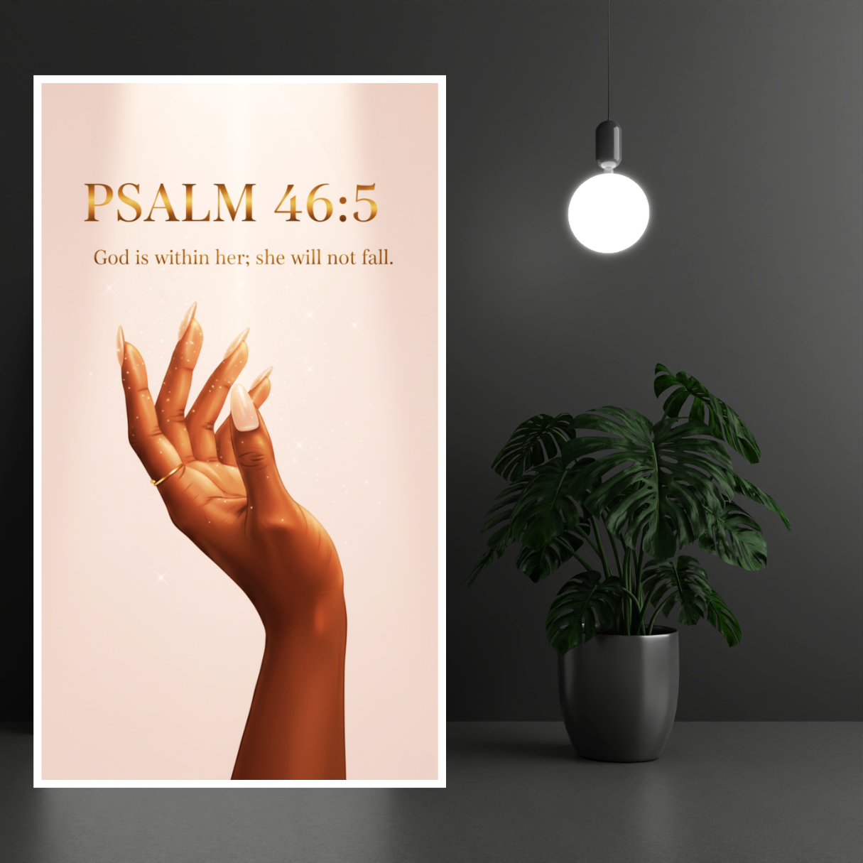 Psalm Scripture Wall Art | Christian Home Decor Wall Art | Bible Verse