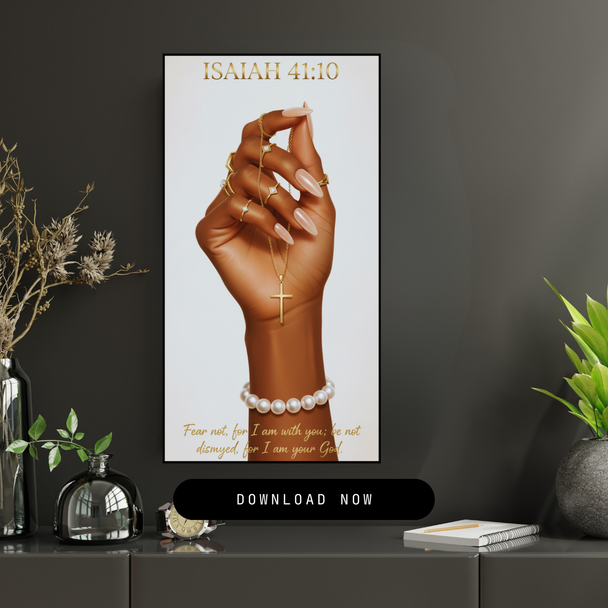 Isaiah Scripture Wall Art | Christian Home Decor Wall Art | Bible Verse