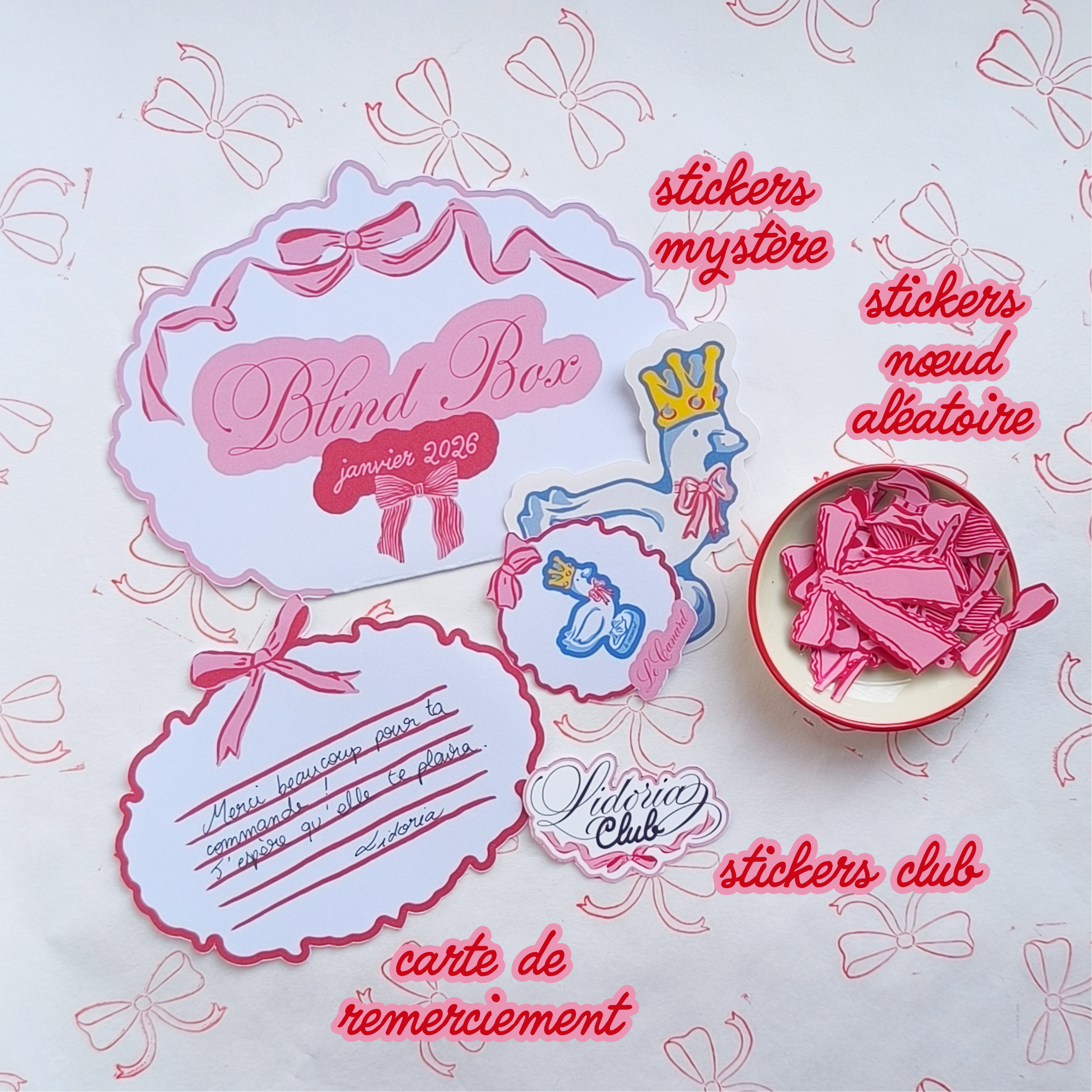 Niveau 1 : Courrier du mois - stickers mystère