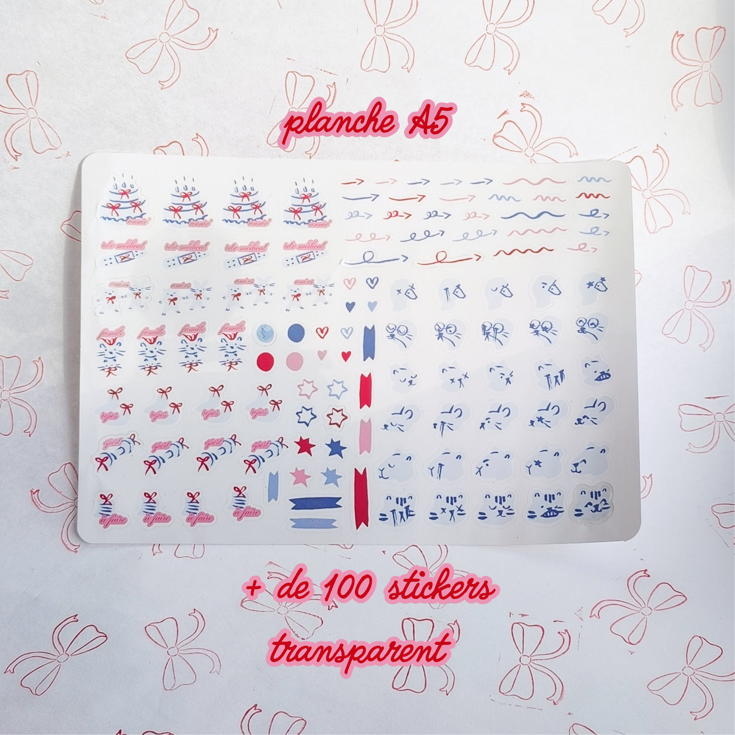 Niveau 2 : Courrier du mois - calendrier + planche de stickers