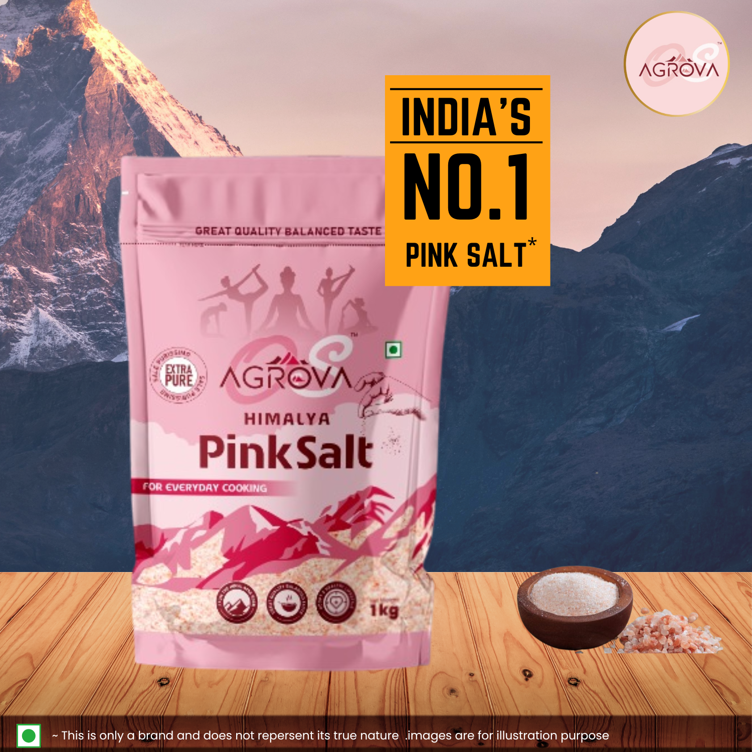 Himalayan Pink Salt Pouch (1Kg) 