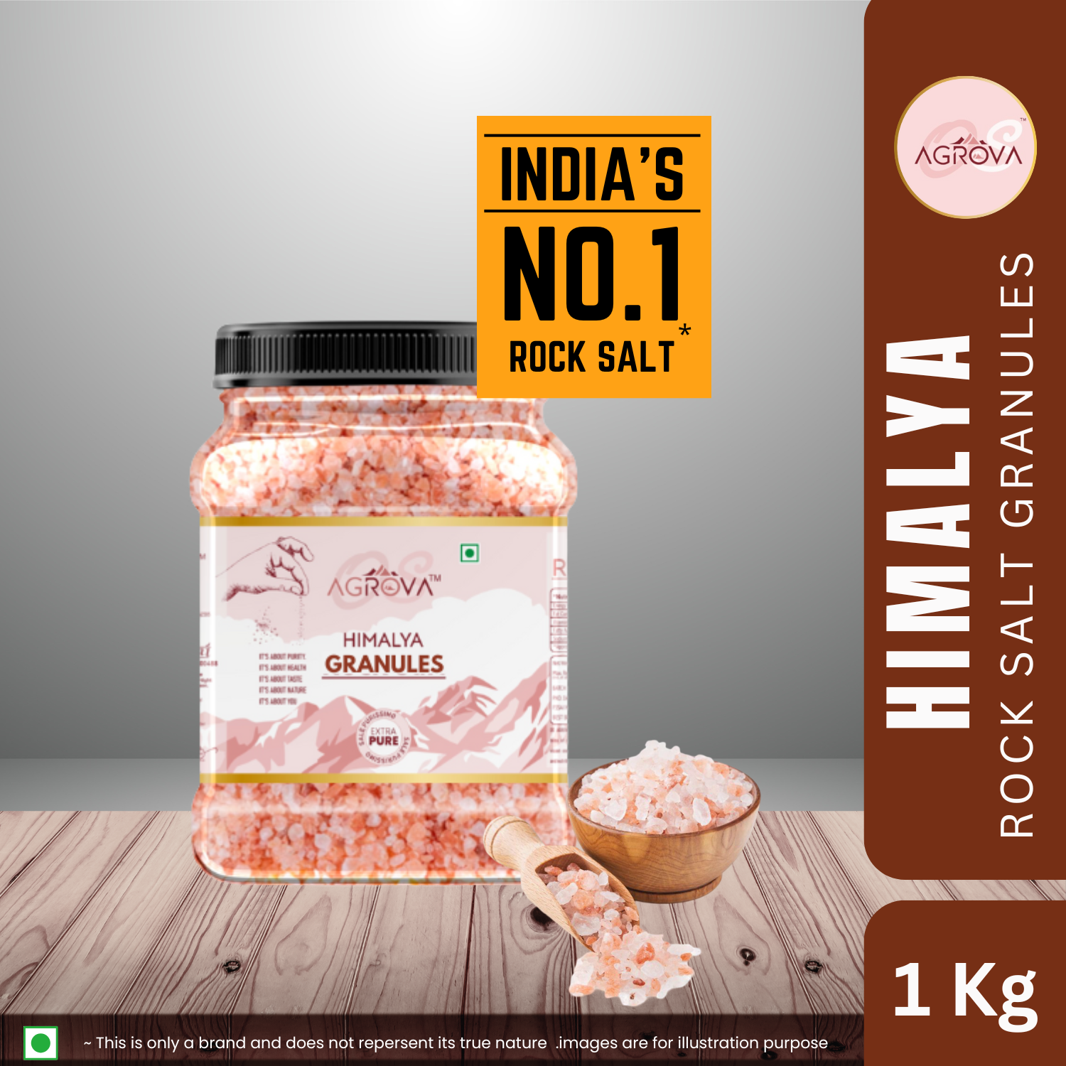Himalaya Rock Salt Granules (1Kg)
