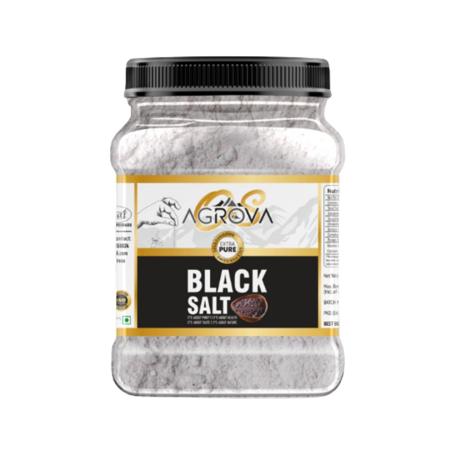 Matka Black Salt Jar (1Kg) 
