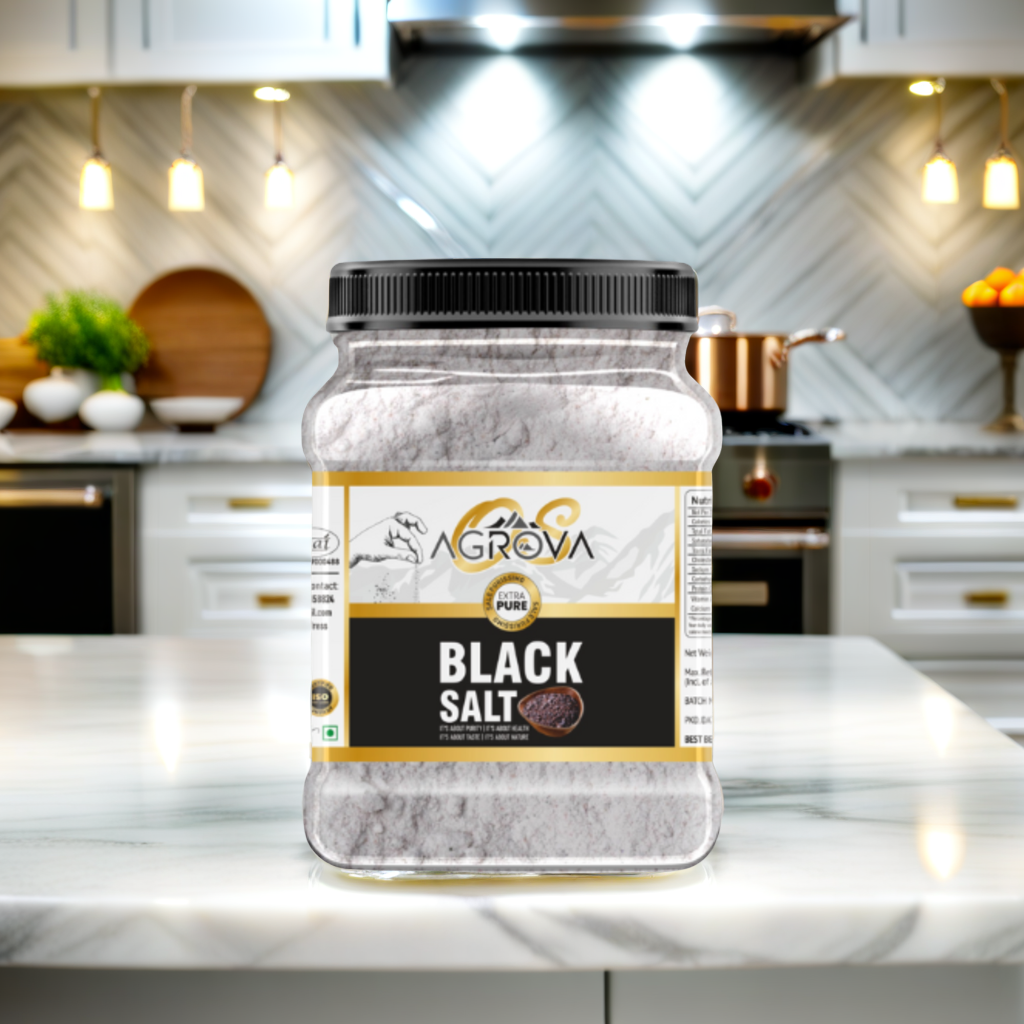 Matka Black Salt Jar (1Kg)
