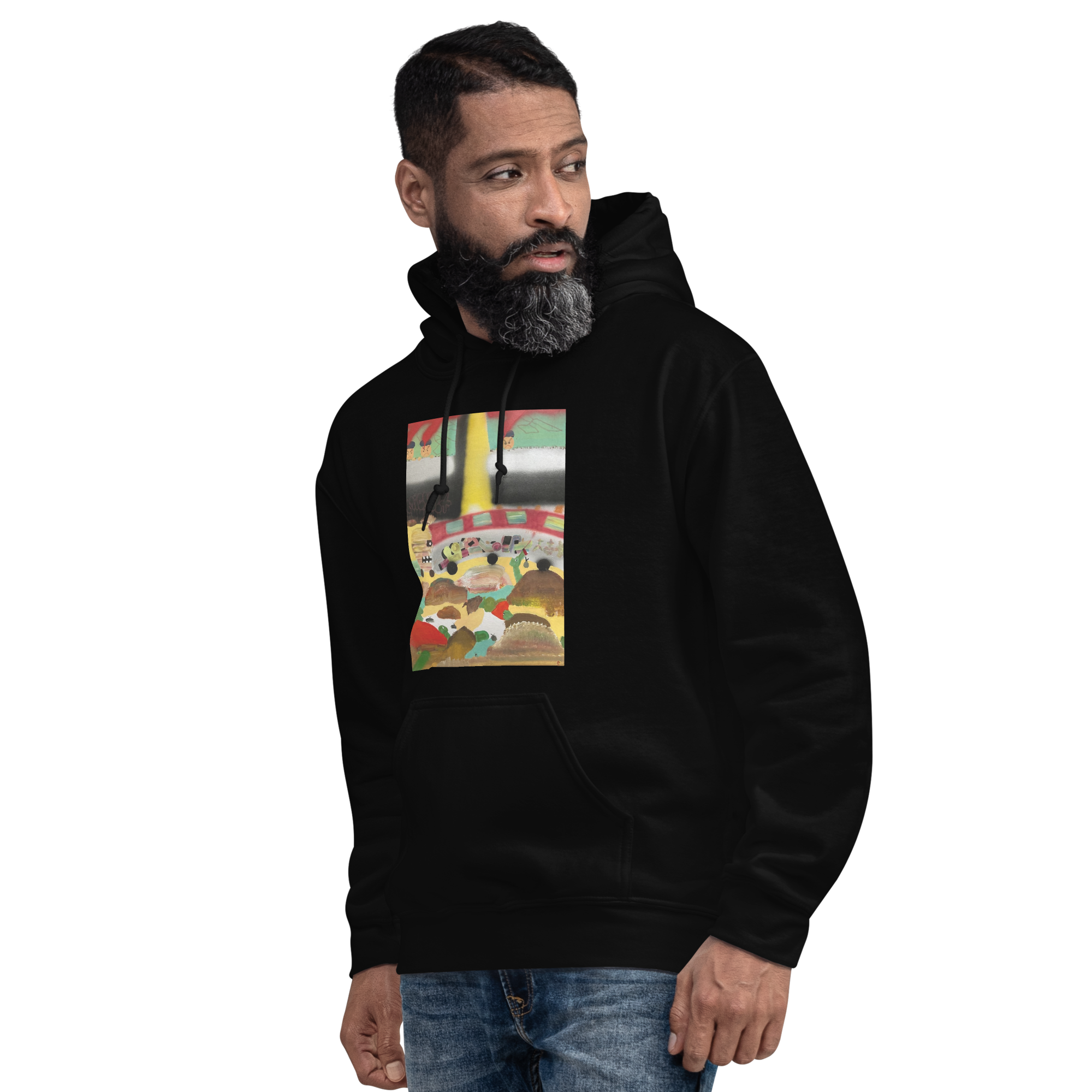 Sweat à capuche noir 