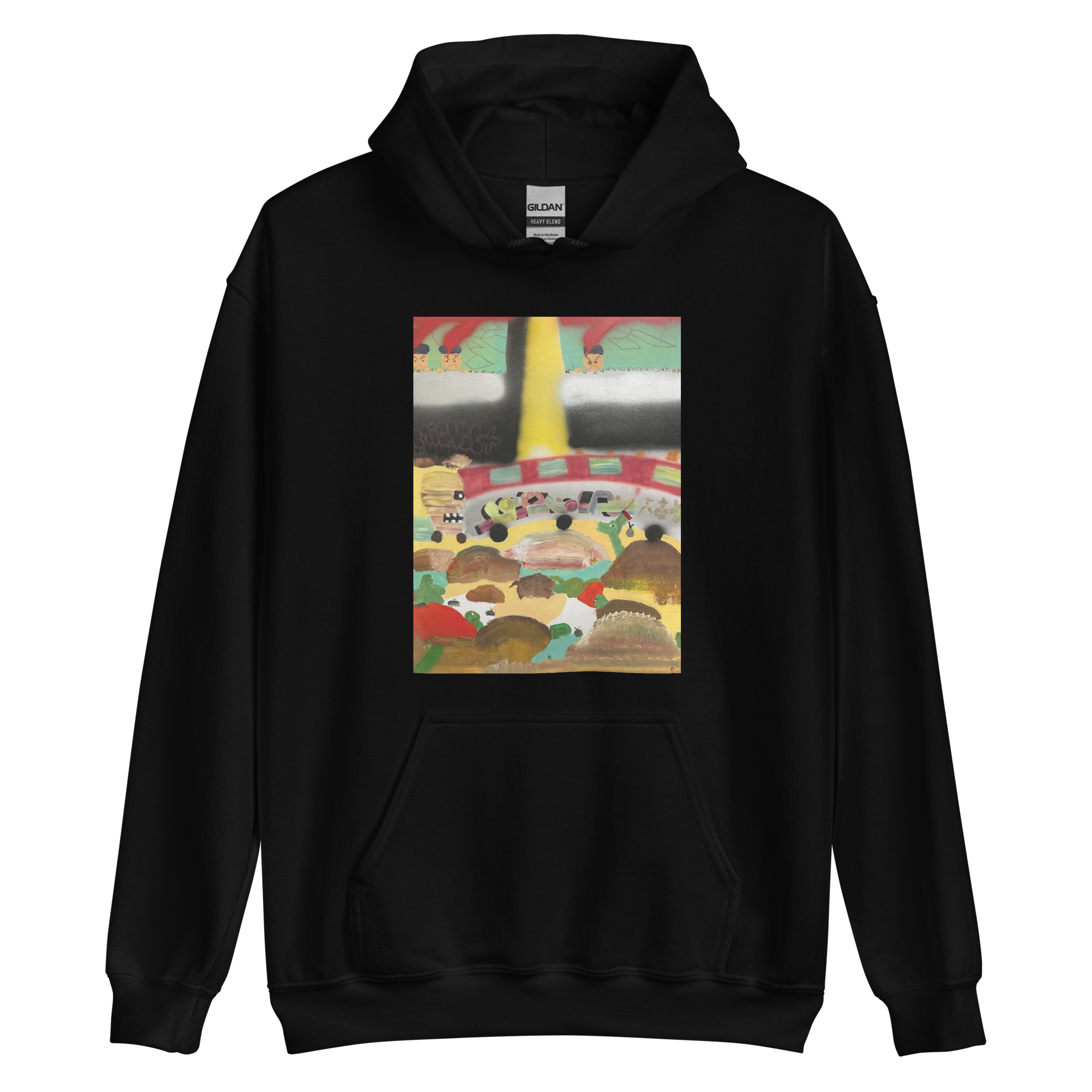 Sweat à capuche noir 