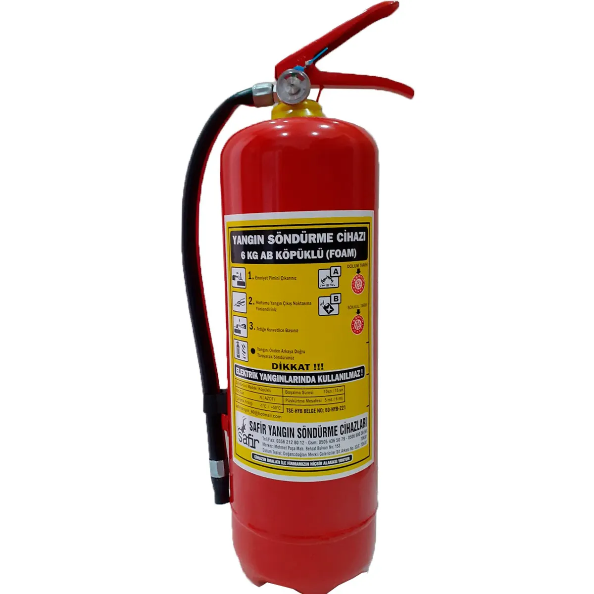 Ankara Yangın Tüpü Dolum Hizmeti | TS EN 3 Standartlı & TSE Belgeli Profesyonel Dolum