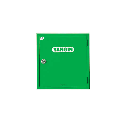 Dekoratif Yeşil Renk Modern Yangın Dolabı - Şık ve Güvenli Yangın Güvenliği Çözümü