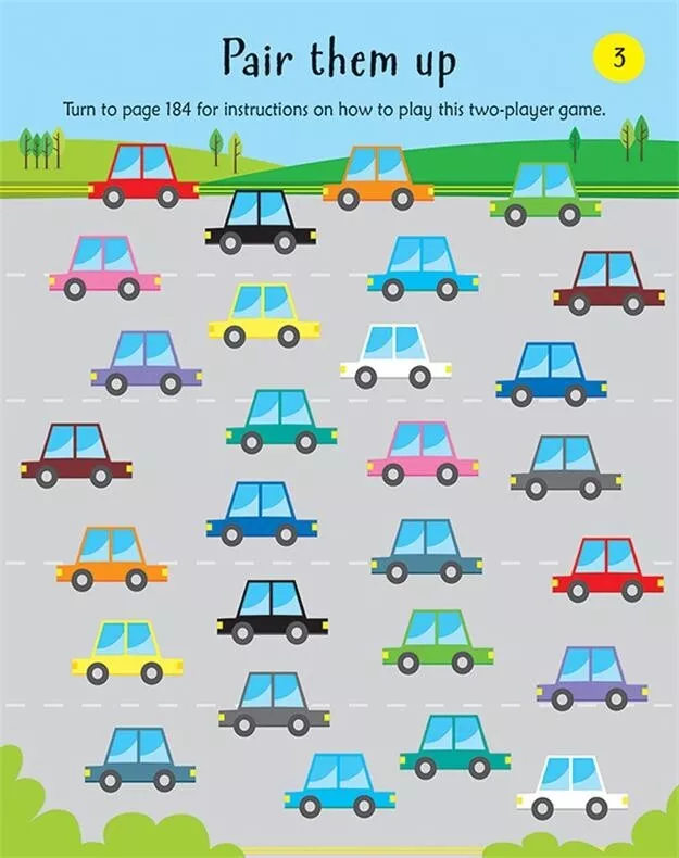 TRAVEL GAMES PAD by Usborne ~ Brand New! Great for kids in the car!!