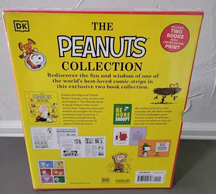 THE PEANUTS COLLECTION INCLUDES 2 BOOKS & A LIMITED EDITION PRINT ~ SEALED