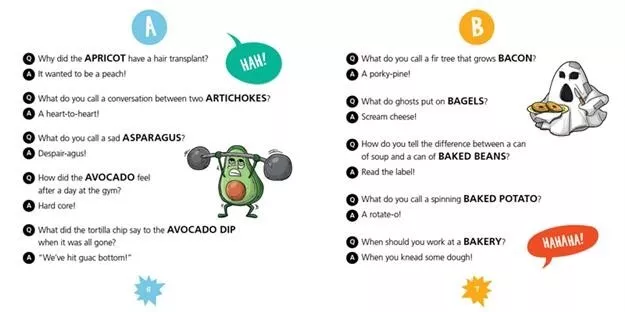 A TO Z FOOD JOKE BOOK by Usborne Books for Kids 