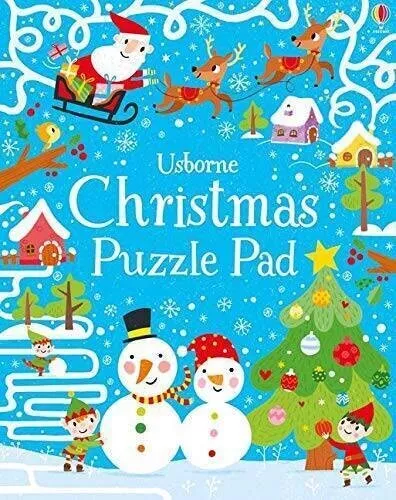 Christmas Puzzles Book by Usborne Books - Brand New!