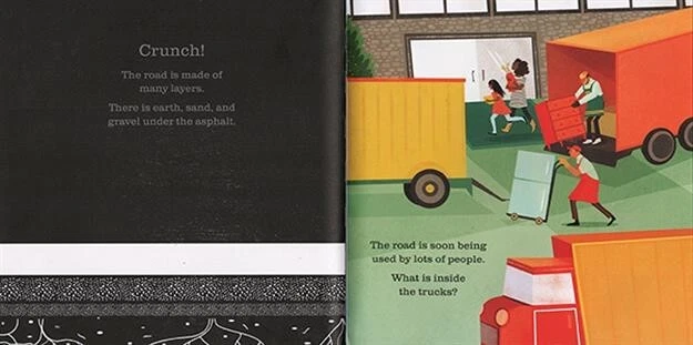 On the Construction Site - Shine-a-Light ~ Brand New (hardcover) Usborne Books