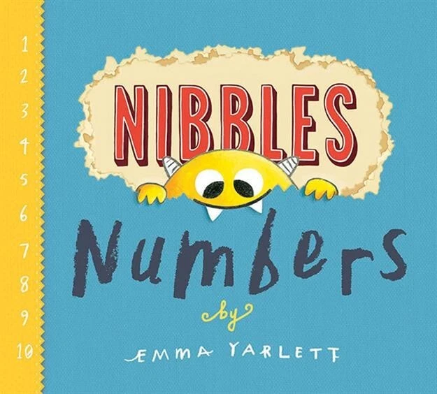 Nibbles: Numbers by Emma Yarlett ( Board Book ) by Usborne Books ~ Brand New!
