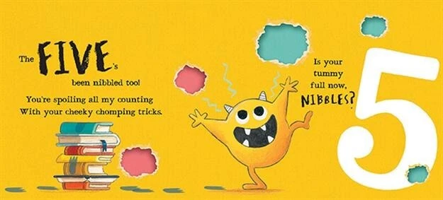 Nibbles: Numbers by Emma Yarlett ( Board Book ) by Usborne Books ~ Brand New!
