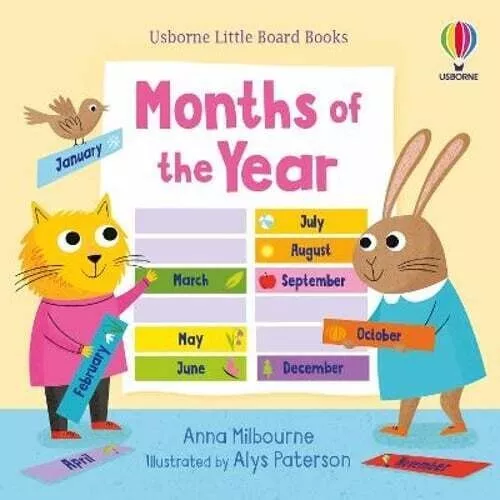 Little Board Books Months of the Year by Usborne Books (board book) NEW