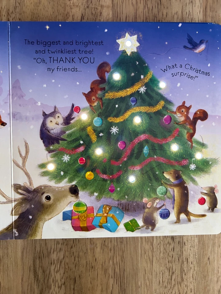 The Twinkly, Twinkly Christmas Tree (Usborne Twinkly Books) Lights Up!! NEW!