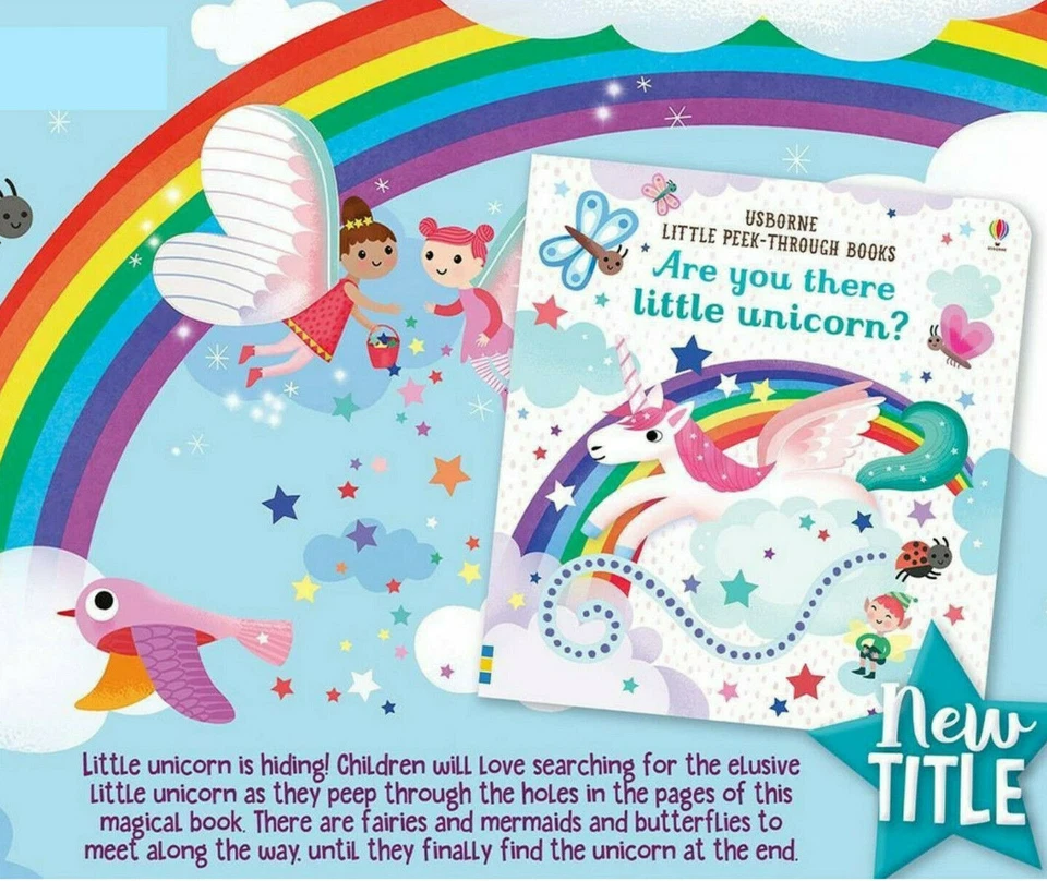 Little Peek Through Are You There Little Unicorn? (Board Book) NEW!